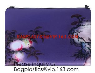 China Eco Friendly Coat Canvas Large Travel Cosmetic Bag Brand Set With Bottle,Birds and flowers Makeup Cosmetic Case Custom supplier