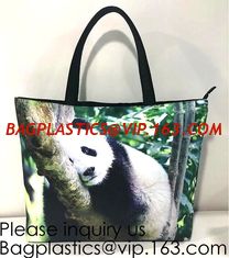 China Lady Handbag Woman Color Panda Print Bag,Cute Chinese Panda custom print tote bag,Promotional Custom Logo Printed Organi supplier