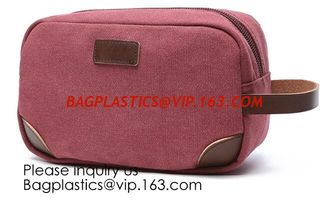 China Customized luxury canvas Korean makeup pouch travel cosmetic bag,Promotional Eco friendly Cotton Canvas Zipper Makeup Co supplier