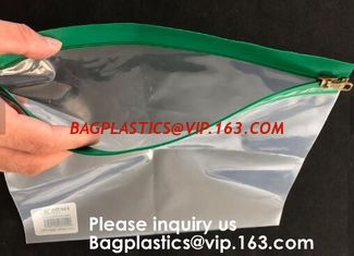 China Metal Slider Office File Folder Mesh Clear PVC Zip Lock Document Bag,Folder File Wallet Zipped Lock Document Bag pack supplier