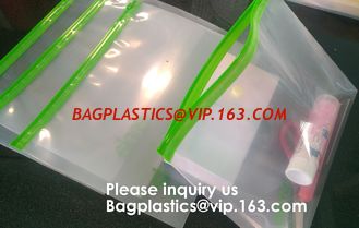 China Resealable Clear Reclosable Stand Up Pouches Plastic Seal Zip Lock Bags Poly Bag,gridding document zip bag with metal ho supplier