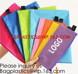 China Linen Students Stationery Pouch Zipper Bag For Pen Polyester School Pencil Bag Pen Case,Stationery Pouch Bag Case Cosmet supplier