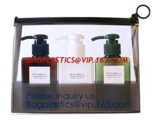 China China Manufacturer Wholesale Transparent Beautiful Clear Eva Cosmetic Bag,Travel Bag With Double Zip Design, Bagease supplier