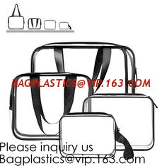 China Custom Fashion Clear EVA Storage Bag Waterproof Wash Makeup Bag,Cosmetic Bag With Plastic Zipper Sealig Lock, Bagease supplier