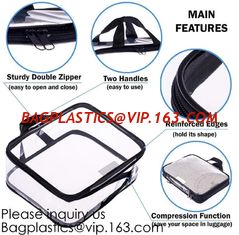 China TSA Approved Toiletry Bag - Clear Travel Bag for Men and Women to Carry on your Makeup and Toiletries, bagease, bagplast supplier