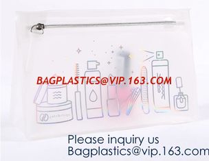 China TPU EVA Cheap Plastic Zipper Bag Makeup Sponge Cosmetic Packaging Storage Suit Bag,vinyl cosmetic bag with zipper bageas supplier