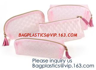 China Women EVA Luxury Travel Cosmetic Bag Waterproof Toiletry Bag Mesh Bag With Zipper,Beauty top quality premium metal zippe supplier