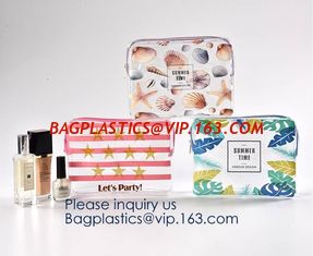 China Toiletry Bag Cosmetic Bag Promotion Gift Bag for Travel,Eco-friendly Soft Plastic Frosted Cosmetic EVA Zipper Bags supplier