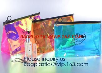 China EVA High Quality Holographic neon New Design Custom PVC Jelly Bag Cosmetic Custom Make up Bag for Women BAGEASE PACKAGE supplier