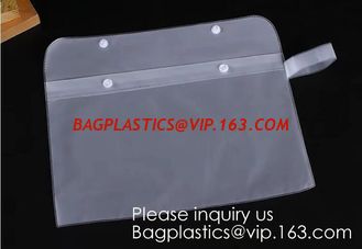 China Waterproof Matte Sliding Zipper Pvc Eva Bag With Logo Printing,Eco-friendly Heat Seal Frosted EVA Cosmetic Bags With Sna supplier