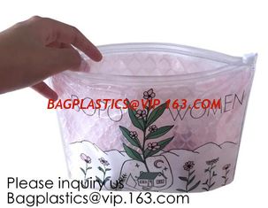 China Best Seller Waterproof Cosmetic k Bubble Bag/Custom Printing PVC Bubble Mailer With Zipper, bagease, bagplastics supplier