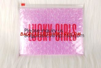 China Wholesale PVC Plastic Zipper Bubble Cosmetic Bag With Custom Logo,Holographic k Bubble Bag For Cosmetic/Hologram B supplier