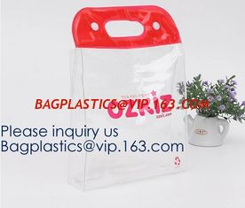 China Custom Clear Transparent Holographic PVC Shopping Bag Holographic Tote Bag Pvc Handbag Transparent Tote Shopping Bags supplier
