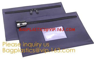 China Black Briefcase Style Locking Document Bag Bank Locking Security Deposit Bags Zipper Pouch Security Utility Bank Deposit supplier