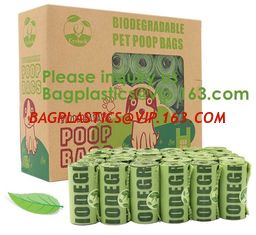 China Manufacture 100% biodegradable Home compost or OK compost Durable Supermarket food waste garbage bags, bagease, package supplier