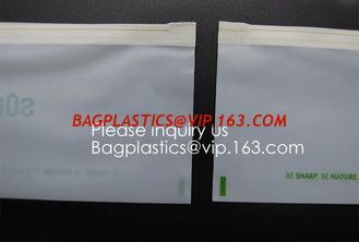 China 100% compostable material Slider grip bag PLA Biodegradable Corn Starch Compostable Slider lock Bag for food storage supplier