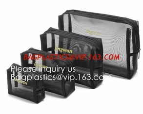 China Mesh Travel Makeup Bag Organizer Translucent Clear Travel Toiletry Bag Quick Pass Airport Security, Airport Security pac supplier