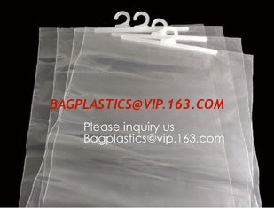 China Hanger Packing cloth hanger Bag For Clothes,hanger zipper bag/PVC underwear bag/PVC packaging bag,bagease, bagplastics supplier