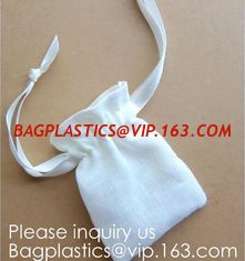 China Wedding Party Favor Gift Drawstring Bags 100% Cotton Pouch,Fabric Reusable Drawstring Gift Bag | Eco-Friendly Alternativ supplier