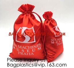 China Customized Satin Lingerie Sock Packaging Bag,Colorful Satin Bag For Hair Packaging,Green Pink Rose Gold Satin Drawstring supplier