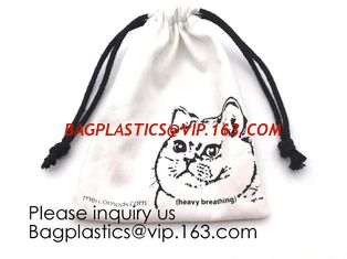 China White Brushed Cotton Twill Drawstring Bag For Packaging,Cotton Flannel Dust bag,Pure White Cotton Flannel Packaging Bag supplier