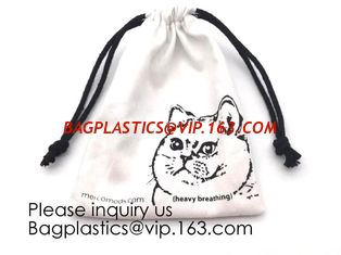 China White Brushed Cotton Twill Drawstring Bag For Packaging,Cotton Flannel Dust bag,Pure White Cotton Flannel Packaging Bag supplier