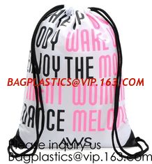 China Multicolor Drawstring Backpack Bags Sports Cinch Sack String Backpack Storage Bags for Gym Traveling Backpack Drawstring supplier