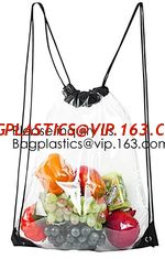 China Clear Cinch Bags Traveling Sport Bags,Backpack with Front Zipper Mesh Pocket,Mesh Pocket and Bottle Mesh Poket,holder supplier