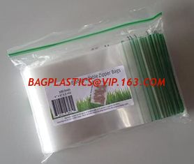 China Plastic Custom Printed k Plastic Bags K Bag For Packing Spare Part, yellow line, red line, red zip, yellow supplier