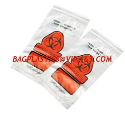 China Zipper Locking Pouches for Specimens, Biohazard Specimen Bag, Biohazard Specimen Transport Bag, autoclavable bags supplier