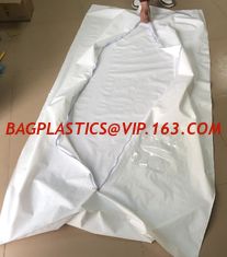 China White Chlorine Free PEVA Body Bags with Build In Handles,dead corpse non-woven body bag,funeral supplies package supplier