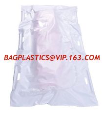 China Heavy Duty Medical Funeral Biodegradable PVC Corpse Dead Body Bag For Cadaver, Virus Infected Patient Black Body Mortuar supplier
