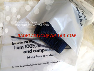 China 100% Compostable, biodegradable corn starch Zipper Slider Bags, Slider zipper bag, Eco carry bag pla bag Recyclable supplier