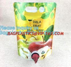 China Spout Pouch Bag spout on top, spout in side, double zipper, handle, pothook, round corner juice pouch, coffee bag supplier