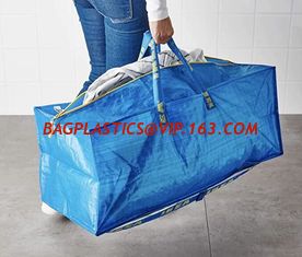 China Super Strong Promotional Matt Laminated PP Woven Shopping Luggage Packing Bag with Zipper luggage shopping bag supplier