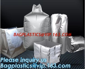 China Large Vacuum Aluminum Foil Cubic Packing Machine Bag Big Three Dimension Jumbo Bags 1000kg 1.5 Ton supplier