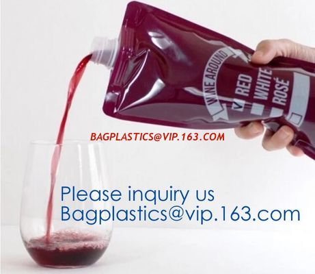 China Red wine,Milk beverage spout bag self-standing sealing bag,bag with spout cosmetic spout bag bag in box spout,bagease pa company