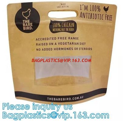 China Microwavable Turkey Oven Bag, Anti-Fog Roasted Zipper, Eco-friendly kraft paper chicken pack flat bottom company