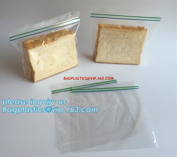 double transparent plastic zip lock bag for fresh food fruit vegetable