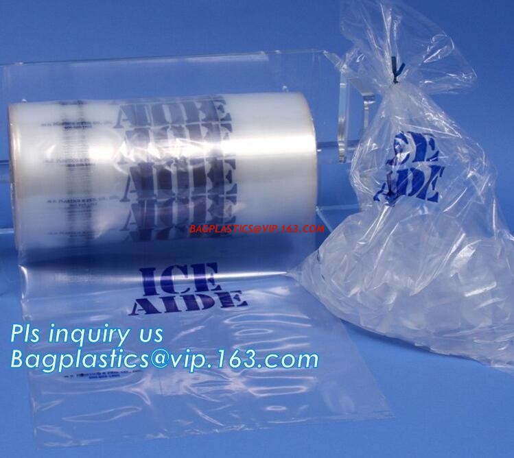 nylon Drawstring closure Plastic Ice Bags, biodegradable ice cube