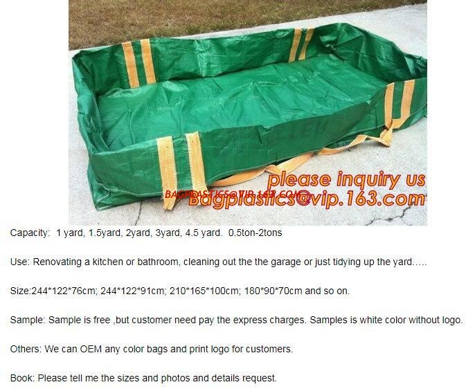 OEM PP super sack Bulk jumbo Bag garbage dumpster skip bag,2*1*1m