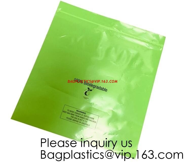 Compostable Zipper Bag, GARMENT CORN BAGS, CLOTHING BAG Shopping / Food