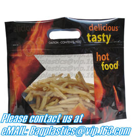 Zipper Hot Chicken Bags/ Roasted Chicken Packaging Bag With Window/ Microwaveable Grilled Chicken Bag, bagease, bagplast supplier