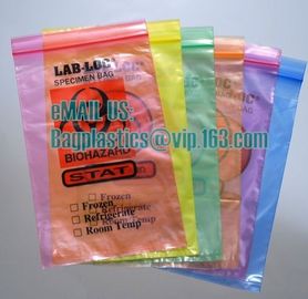 Biohazard Pathology Specimen Medical Zipper Bag,Kangaroo Bag, Compostable Bag Customized Stand Up Pouch, BAGEASE, BAGPLA supplier