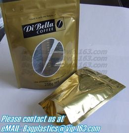 Side Gusset Bags, Quad Sealed Bags, Cookie packaging, Tea pack, Coffee pack, Oil packaging Aluminium Foil k Bags W supplier