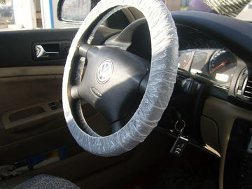 Disposable tyre bags, steering wheel cover, car seat cover, disposable cover, pe car foot mat, gear Automotive Tire Bag supplier