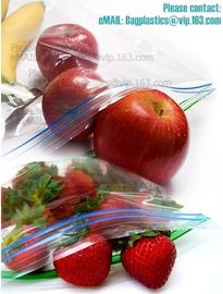 Compostable, Zipper slider bags, Food Grade Reusable Pe Plastic Poly Packaging Double Zip Lock Bag Corn starch bags supplier