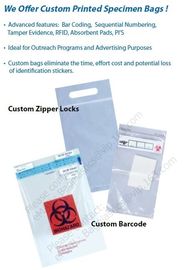 Medical packaging bags, SPECIMEN BIOHAZARD bag, LAB bags, LAB supplies, self seal bag, adhensive SEAL BAGS, HOSPITAL PAC supplier