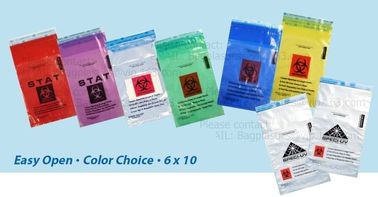 Medical packaging bags, SPECIMEN BIOHAZARD bag, LAB bags, LAB supplies, self seal bag, adhensive SEAL BAGS, HOSPITAL PAC supplier