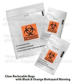 Medical packaging bags, SPECIMEN BIOHAZARD bag, LAB bags, LAB supplies, self seal bag, adhensive SEAL BAGS, HOSPITAL PAC supplier